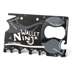 Multifunkčné karta Wallet Ninja 18v1