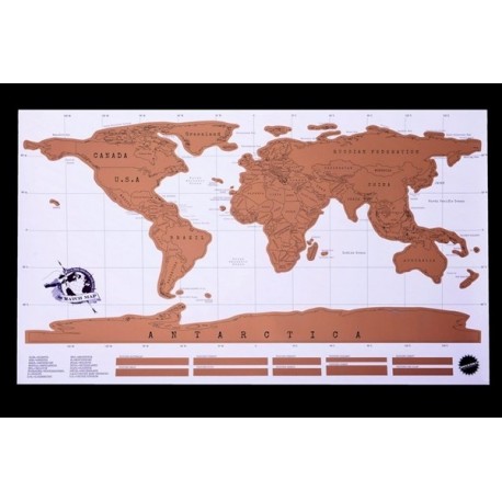 Stieracia mapa sveta - deluxe